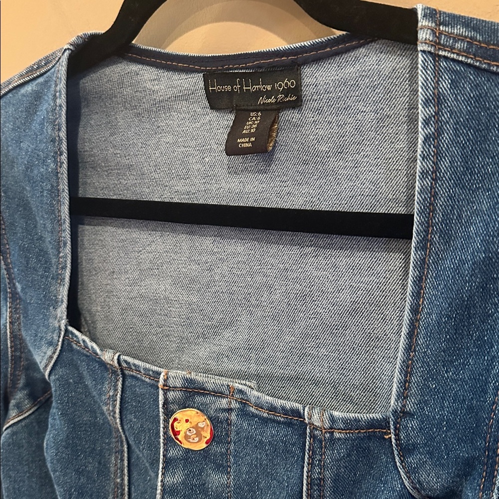 House of Harlow 1960 denim mini dress - Picture 5 of 6